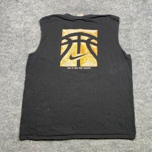 Nike Baller 4 Life Do It On The Wood Basketball Muscle Tee Shirt Black Mens XL